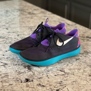 Nike Solarsoft Moccasin 90’s Look Black Purple Tribe Green Running Shoes Sneaker
